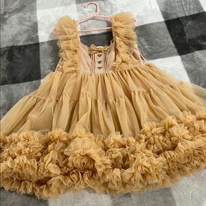 Ruffled Yellow Dress